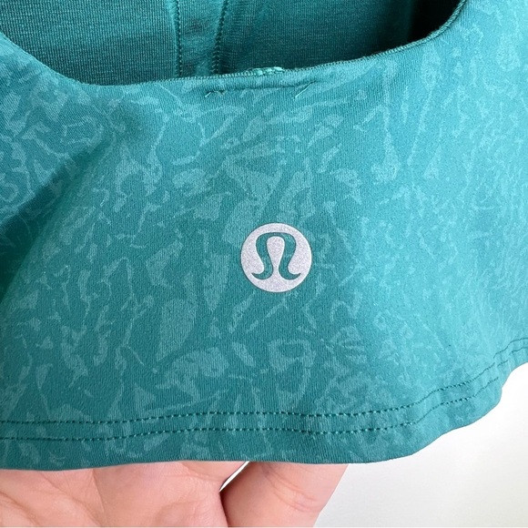 LULULEMON Crunch Teal Lagoon Everlux Cut-Out Train Bra - Picture 4 of 5